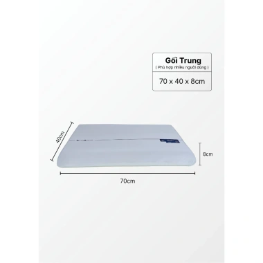 Gối 0 áp lực cao su non lượn sóng cho người lớn - Công thái học, giảm đau vai gáy, ngủ ngon chỉ 555.800₫ 10