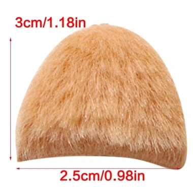 Gói 10 miếng lông thú mềm - Phụ kiện handmade và craft, giá chỉ 32.822₫ 2