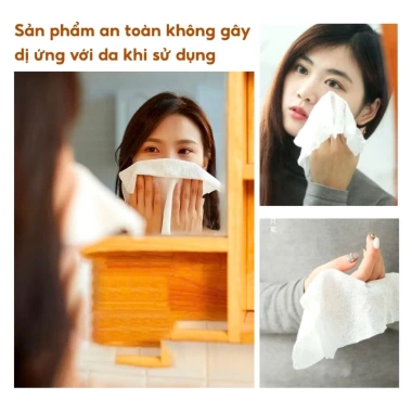 Gói 100 viên Khăn giấy nén dùng 1 lần - Tiện lợi cho du lịch, giá chỉ 54.873₫