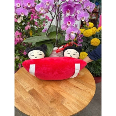 Gối 2 Đầu An Toàn Cho Bé Siêu Mềm Mịn, Đi Xe Cực Êm, Giá 118.800 Giảm Sốc 9
