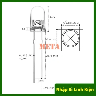 Gói 20 Led nhấp nháy 7 màu 5mm 1.5-3V tự đổi màu 2 chân - giá 21.630đ 3