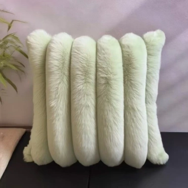 Gối 3D Lông Tơ Rộng Sọc - Đệm Vuông Tối Giản Sofa Phòng Khách, Giá 135.945đ