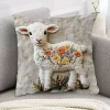 Gối 3D Vision 45x45cm Động Vật Dễ Thương - Nhung Mềm, Trang Trí Sofa 64.714 VND 8