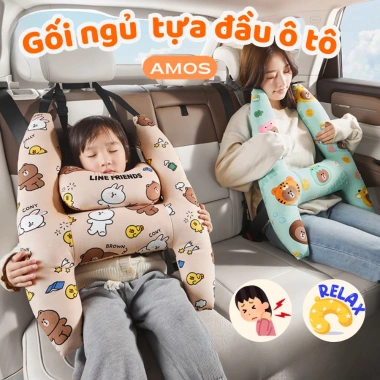 Gối an toàn ô tô trẻ em – tựa đầu cổ, dây an toàn, bảo vệ vai, ngủ trưa du lịch, chỉ 155.000đ 2