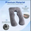 Gối bà bầu chữ U Cotton 100% - Hỗ trợ đau lưng, tựa lưng mới 80-130cm 5