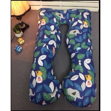 Gối bà bầu chữ U Cotton 100% - Hỗ trợ đau lưng, tựa lưng mới 80-130cm 7