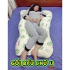 Gối bầu chữ U Zcare giảm chuột rút, vải sợi tre, gòn 7D 1.35x0.82m - 559k