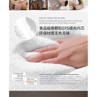 Gối bầu Domibaby - Gối ngủ bên hỗ trợ thắt lưng, bụng, dài 180cm, giảm đau thai kỳ 9