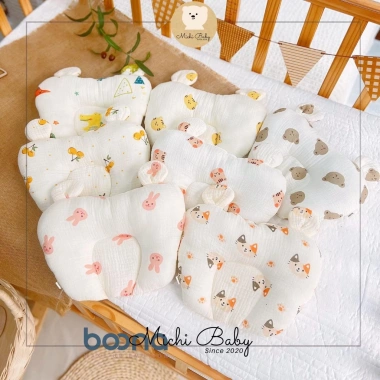 Gối Bông Chống Lõm Đầu Boona Họa Tiết Gấu Có Tai cho Bé 0-12 Tháng - Michi Baby MC226 Giá 80.000