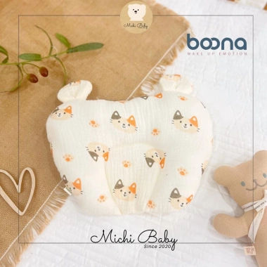 Gối Bông Chống Lõm Đầu Boona Họa Tiết Gấu Có Tai cho Bé 0-12 Tháng - Michi Baby MC226 Giá 80.000 7 Gối Bông Chống Lõm Đầu Boona Họa Tiết Gấu Có Tai cho Bé 0-12 Tháng - Michi Baby MC226 Giá 80.000 7