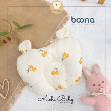 Gối Bông Chống Lõm Đầu Boona Họa Tiết Gấu Có Tai cho Bé 0-12 Tháng - Michi Baby MC226 Giá 80.000 8 Gối Bông Chống Lõm Đầu Boona Họa Tiết Gấu Có Tai cho Bé 0-12 Tháng - Michi Baby MC226 Giá 80.000 8