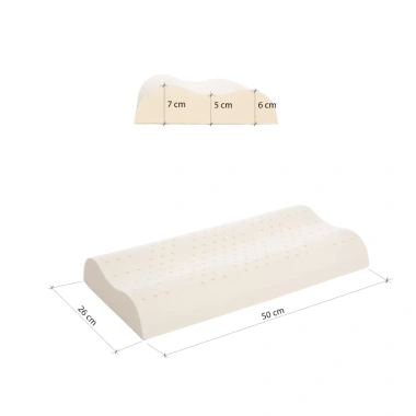 Gối cao su lượn sóng Contour Liên Á Đạt chuẩn ECO - Thiết kế công thái học, nâng đỡ êm ái, giảm đau, giá 265.000₫