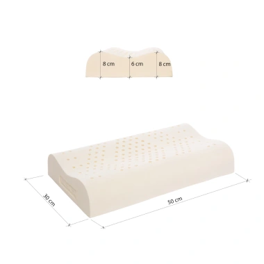 Gối cao su lượn sóng Contour Liên Á Đạt chuẩn ECO - Thiết kế công thái học, nâng đỡ êm ái, giảm đau, giá 265.000₫