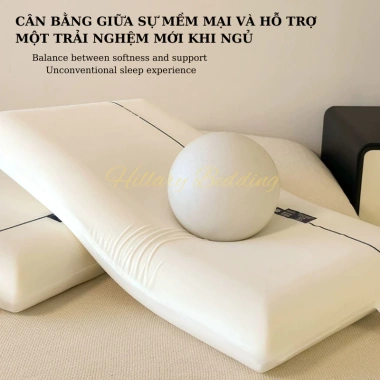 Gối cao su non cao cấp 42x70cm - Chống đau vai gáy, mềm mại thoáng khí, giảm giá 22% chỉ 252.000₫ 5