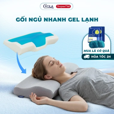 Gối cao su non CECILA cho người lớn - Gel lạnh, công thái học, ngủ nhanh, giảm đau cổ vai gáy - Giá ưu đãi 175.000