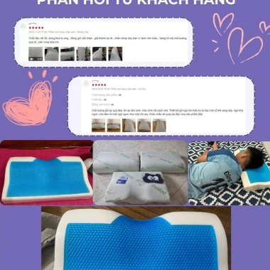 Gối cao su non CECILA cho người lớn - Gel lạnh, công thái học, ngủ nhanh, giảm đau cổ vai gáy - Giá ưu đãi 175.000