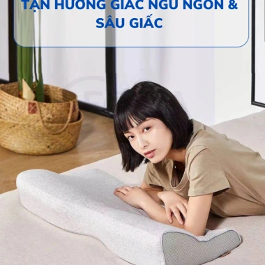 Gối cao su non CECILA công thái học vỏ xám - Giảm đau vai gáy, ngủ nhanh 219k 7