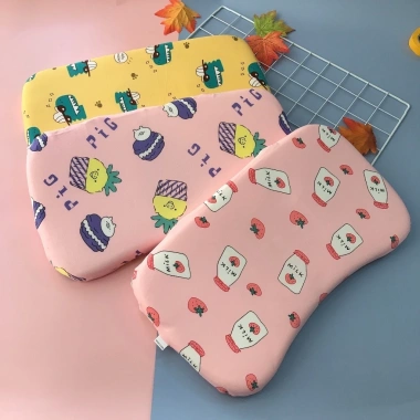 Gối cao su non chống méo đầu cho bé 1-12 tháng – mềm mại 35x21cm, tiện mang đi mọi nơi, giảm giá 50.000₫