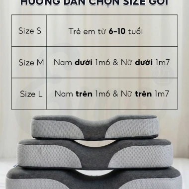 Gối cao su non EMA công thái học – Chống đau cổ vai gáy, giảm ngủ ngáy, ngừa thoái hoá cổ