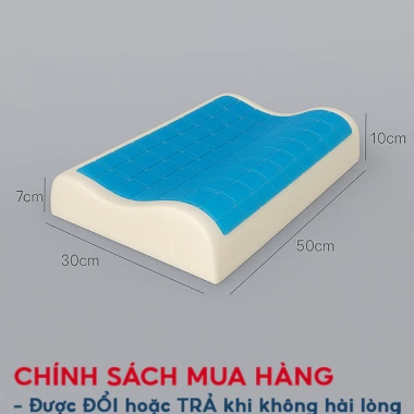 Gối cao su non Fomodi công thái học, giảm đau cổ vai gáy, gel lạnh ngăn thoái hoá, ngủ sâu, chỉ 276.000đ