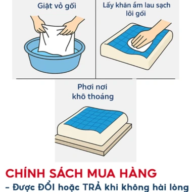 Gối cao su non Fomodi công thái học, giảm đau cổ vai gáy, gel lạnh ngăn thoái hoá, ngủ sâu, chỉ 276.000đ
