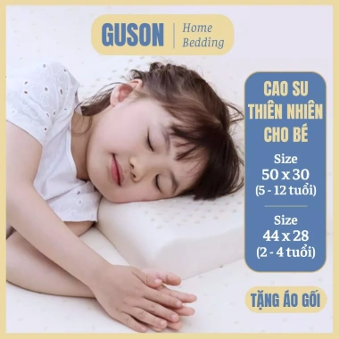 Gối Cao Su Non Thiên Nhiên Thái Lan: Thoáng mát, hỗ trợ bé ngủ ngon, 198.000 VND