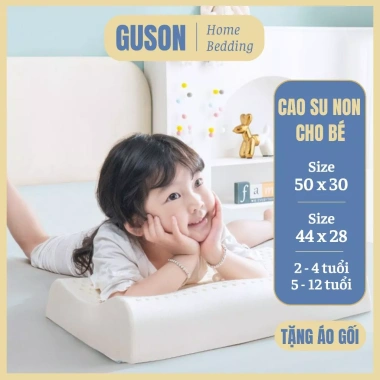 Gối Cao Su Non Thiên Nhiên Thái Lan: Thoáng mát, hỗ trợ bé ngủ ngon, 198.000 VND