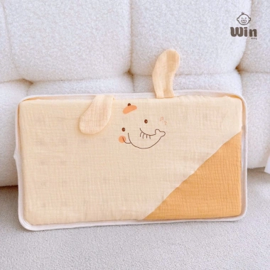 Gối cao su non thông hơi 5 màu đổi vỏ, siêu mềm, an toàn cho bé - Giá 130.500đ