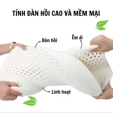 Gối Cao Su Non Wameli 40x60 & 30x50 Thoáng Khí Êm Ái - Giảm Đau Vai Gáy, Chính Hãng Giá Tốt 9 Gối Cao Su Non Wameli 40x60 & 30x50 Thoáng Khí Êm Ái - Giảm Đau Vai Gáy, Chính Hãng Giá Tốt 9