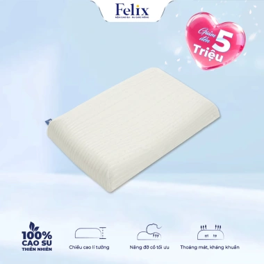Gối Cao Su Thiên Nhiên 100% - Massage Đầu Cổ Vai Gáy Thoáng Khí Êm Ái - 757.500₫