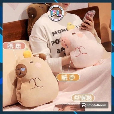 Gối Chăn 2 Trong 1 Hình Capybara Văn Phòng, Chăn Đêm và Gối Xe, 185.900 VND 6 Gối Chăn 2 Trong 1 Hình Capybara Văn Phòng, Chăn Đêm và Gối Xe, 185.900 VND 6