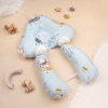 Gối chặn bé chữ U cotton chống bẹp đầu, dây rút, giảm giật mình - 123.000đ 6