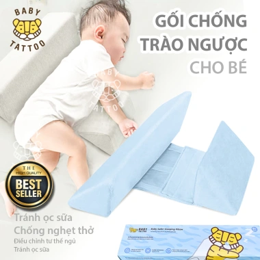 Gối chống lật cố định Baby Tattoo - Hạn chế ợc sữa, bảo vệ cột sống bé 600k 10 Gối chống lật cố định Baby Tattoo - Hạn chế ợc sữa, bảo vệ cột sống bé 600k 10