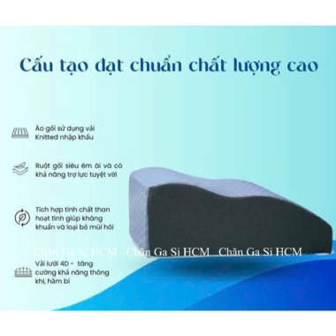 Gối Chống Suy Giãn Tĩnh Mạch Kê Gác Chân Giảm Tê Buốt, Tăng Tuần Hoàn Máu - Chính Hãng 2