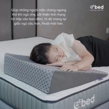 Gối Chống Trào Ngược Dạ Dày Zzbed – Giảm Axit, Cải Thiện Hô Hấp, Không Xẹp Lún, Giá Ưu Đãi 745.600 VND 6