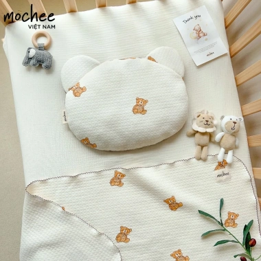 Gối Chống Trào Ngược Mochee 70x80cm Đai Chống Giật Mình Cotton Cao Cấp Giá 650k 6