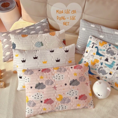 Gối chữ nhật 30x45cm cotton Hàn Quốc chần bông phối lưới cao cấp - Giá chỉ 170.099₫ 4 Gối chữ nhật 30x45cm cotton Hàn Quốc chần bông phối lưới cao cấp - Giá chỉ 170.099₫ 4