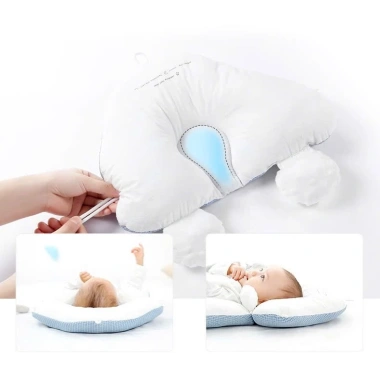 Gối chữ U 2 mặt cho bé, chống giật mình, ổn định đầu, ngủ ngon, BIOBEÉ 4