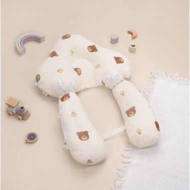 Gối chữ U 3 trong 1 cho bé vải xô Royal - Chống giật mình, lưới chống ngạt, giá ưu đãi 87.000đ 3