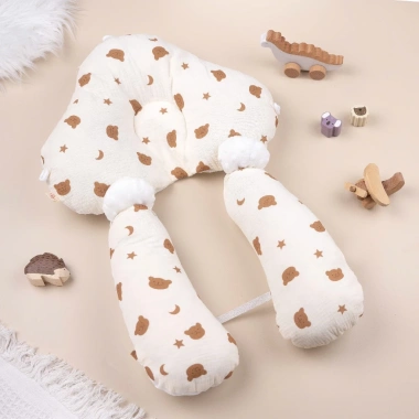 Gối chữ U 3 trong 1 cho bé vải xô Royal - Chống giật mình, lưới chống ngạt, giá ưu đãi 87.000đ 7