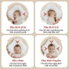 Gối chữ U bé sơ sinh - chống giật mình, bẹp đầu, dây rút điều chỉnh độ cao, an toàn, hỗ trợ giấc ngủ sâu, vừa vặn cho bé, giảm giá chỉ 89.000đ 7