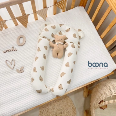 Gối Chữ U Boona Vải Xô Muslin Cao Cấp - Thoáng Khí, Thấm Hút, Giá 134.000₫ (Giảm 21%)