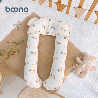 Gối Chữ U Boona Vải Xô Muslin Cao Cấp - Thoáng Khí, Thấm Hút, Giá 134.000₫ (Giảm 21%)