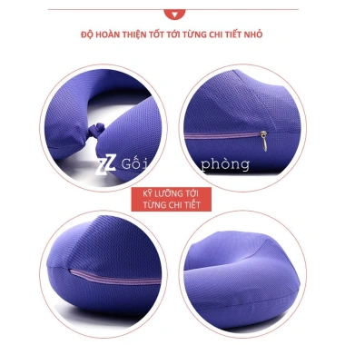 Gối Chữ U Cao Su Non Kê Cổ Đỡ Cực Tốt Sau Gáy, Vỏ Vải Mát ZURI PILLOW GLC-05 77.000đ 8
