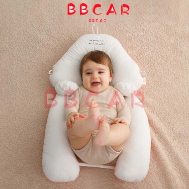 Gối chữ U chặn bé – Định hình đầu, ngăn méo, chống giật mình, đa năng, 110.000₫