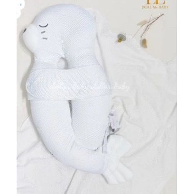 Gối chữ U cho bé ngủ, chống giật mình, vải xô Muslin mềm mại, đệm êm ái, hỗ trợ ngủ sâu - Giá chỉ 69.000đ