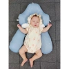 Gối chữ U cho bé sơ sinh - Chống giật mình, chống méo đầu, dây rút 3 đầu điều chỉnh, ngủ ngon
