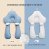 Gối chữ U cho bé sơ sinh - Chống giật mình, chống méo đầu, dây rút 3 đầu điều chỉnh, ngủ ngon 2