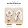 Gối chữ U cho bé sơ sinh - Chống giật mình, chống méo đầu, dây rút 3 đầu điều chỉnh, ngủ ngon 7