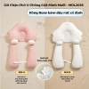 Gối chữ U cho bé sơ sinh - Chống giật mình, chống méo đầu, dây rút 3 đầu điều chỉnh, ngủ ngon 10